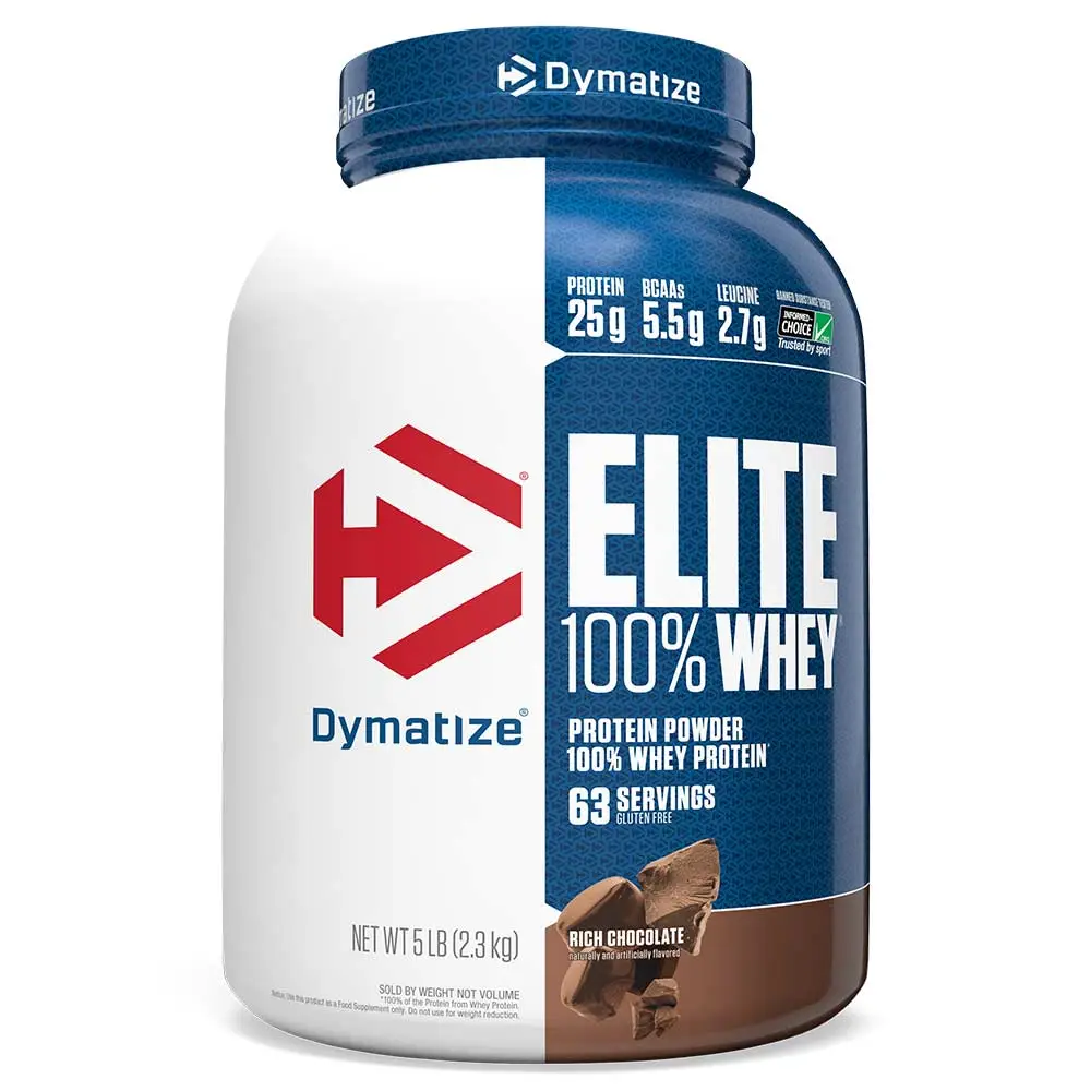 Dymatize Elite 100% Whey Protein, (5 lb)