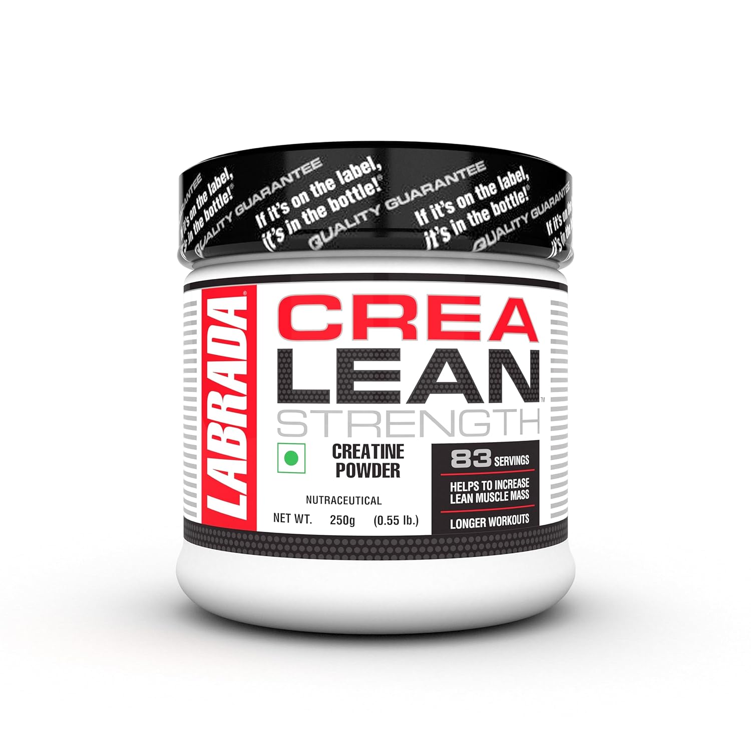 Labrada CreaLean Powder (Post Workout, Sustain Longer Workout, Muscle Repair & Recovery, 3g Creatine Monohydrate,For 83 Servings)